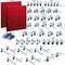 Triton Products 46 pc LocHook Assortment W/ (2) 24" W x 24" H Red 18-Gauge Steel Square Hole Pegboards LB1-RKit - alternate 7