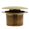 Westbrass Mushroom Tip Toe 1-1/2" NPSM Coarse Thread Bath Drain in Polished Brass D398R-01 - alternate 5