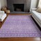 Homeroots 3' X 5' Lavender And Purple Tribal Washable Indoor Outdoor Area Rug 582626 - alternate 7