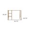 Homeroots 43" Clear and Gold Glass Writing Desk 402040 - alternate 9
