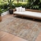 Homeroots 10' X 14' Coral Terra Cotta And Beige Floral Washable Indoor Outdoor Area Rug 605072 - alternate 1
