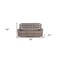 Homeroots 78" Brown Velvet Reclining Sofa With Black Legs 347270 - alternate 6