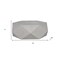 Homeroots 50" Gray Wood Hexagon Distressed Block Coffee Table 714208 - alternate 5