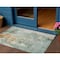 Homeroots 3' X 5' Blue Copper And Gray Abstract Washable Indoor Outdoor Area Rug 605494 - alternate 1