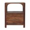 Homeroots 22" Brown Solid Wood Two Drawer Nightstand 701739 - alternate 1
