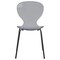 Leisuremod Modern Oyster Transparent Side Dining Side Chair with Black Base in Black, 2PK OCB-17TBL2 - alternate 10