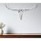 Homeroots 47" Silver Buffed Aluminum Long Horn Wall Sculpture 354901 - alternate 5