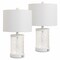 Jonathan Y Alexander 21 in. Modern Designer Metal and Water Glass LED Table Lamp w/USB-A and USB-C Chargin, 2PK JYL4058C-SET2 - alternate 9