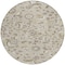 Homeroots 8' Beige Brown And Gray Round Floral Washable Indoor Outdoor Area Rug 597796 - alternate 8