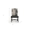 Homeroots Set of Two Black Gray And Dark Brown Solid Wood Upholstered Chenille And Leather Dining Side Chairs 552134 - alternate 8