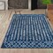 Jonathan Y Ziri Moroccan Geometric Navy/Cream 4 ft. x 6 ft. Area Rug MOH210D-4 - alternate 8