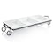 Elama 3 Section Divided Porcelain Serving Tray with Metal Rack ELM-4102 - alternate 8