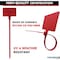 Kable Kontrol Write On Zip Tie Tags, 1-7/8in x 1-1/8in Flag Top, 6in L, 80 Lbs Strength, 100Pcs, Red, 100PK CTWO-6-100-RD - alternate 8