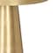 Homeroots 18" Brass Aluminum Tray Table 605387 - alternate 5