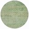 Homeroots 8' Artichoke Green And Ivory Round Abstract Washable Indoor Outdoor Area Rug 631583 - alternate 6