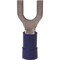 Gardner Bender Fork Terminal, 14 AWG, 600 V, Vinyl Insulated, Blue 10-114 - alternate 1