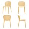Homeroots Set Of Four Yellow Heavy Duty Plastic Juvenile Chairs, 4PK 554667 - alternate 9