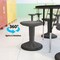 Flash Furniture Carter Adjustable Height Kids Flexible Stool w/Non-Skid Bottom in Gray, 14in. - 18in. Seat Height AY-9001S-GY-GG - alternate 9