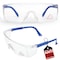 Bison Life Boxer, Safety Glasses, Anti-Fog & Anti-Scratch, Clear/Blue Lens ZH-BXSG-CLLBLT-MS16-6 - alternate 1