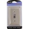Amerelle Chelsea 1-Gang Stamped Steel Toggle Switch Wall Plate Brushed Nickel 149TBN - alternate 1