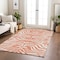 Homeroots 9' X 12' Coral And Ivory Animal Print Washable Indoor Outdoor Area Rug 600604 - alternate 8