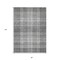 Homeroots 8' X 10' Gray Black And Ivory Plaid Washable Indoor Outdoor Area Rug 596342 - alternate 8