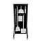 5S Supplies 5S Housekeeping Shadow Board Broom Station Version 12  - Black Board / Gray Shadows  With Broom HSB-V12-BLACK/GRAY-KIT - alternate 1