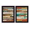 Homeroots Set Of Two Wood Plank Black Framed Print Wall Art, 2PK 405650 - alternate 1