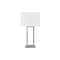 Monarch Specialties Lighting, 28"H, Table Lamp, Usb Port Included, Nickel Metal, Ivory / Cream Shade, Contemporary I 9951 - alternate 1