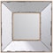 Homeroots 12" Square Wall Mounted Vintage Style Glass Frame Accent Mirror 484978 - alternate 7