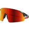 Bouton Optical Enhanced Coverage Frameless Safety Glasses, w/Black Temples, Fire Mirror Plus PRO Polarized High Cont 250-40-0016 - alternate 1