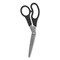 Westcott Value Line Stainless Steel Shears, 8" Long, 3.5" Cut Length, Crane-Style Black Handle, PK3 13402 - alternate 11
