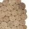 Homeroots 80" Natural Geometric Circles Scalloped Shape Jute Table Runner 534188 - alternate 8