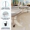 Flash Furniture Commercial Adjustable Height Kidney Activity Table with Locking Casters-Gray XU-A4896-KIDNY-GRY-T-P-CAS-GG - alternate 10