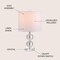 Jonathan Y Brooklyn 17.5" Crystal LED Table Lamp, Clear JYL2057A - alternate 10