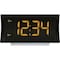 La Crosse Technology Curved LED Alarm Clock with Radio & USB Charging Port 617-2410 - alternate 1