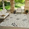 Homeroots 5' X 7' Cream And Gray Floral Distressed Indoor Outdoor Area Rug 558734 - alternate 8