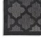 Homeroots 6' Charcoal And Black Trellis Indoor Outdoor Runner Rug 545223 - alternate 8