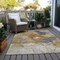 Homeroots 8' X 10' Taupe Black And Copper Abstract Washable Indoor Outdoor Area Rug 606028 - alternate 9
