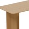 Homeroots 67" Natural Solid Wood Double Pedestal Base Square Dining Table 721132 - alternate 4