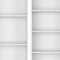 Homeroots Set of Two White Wood Nine Tier Modular Bookcase, 2PK 546622 - alternate 6