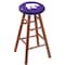 Holland Bar Stool Co Oak Bar Stool, Medium Finish, Kansas State Seat RC30OSMed - alternate 1