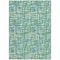 Homeroots 5' X 8' Turquoise Green And Ivory Abstract Washable Indoor Outdoor Area Rug 602600 - alternate 9