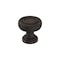 Amerock Ville 1-1/8 in 29 mm Diameter Oil Rubbed Bronze Cabinet Knob BP36774ORB - alternate 1