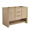 James Martin Vanities Solene 48 in. Single Vanity, Seaside Oak, w/ 3 CM Lime Delight Quartz Top D225-V48-SSO-3LDL - alternate 5
