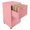 Lavish Home 2 Drawer Wood File Cabinet Filing Cabinet with Lock Rolling File Cabinet for Under Desk Storage 80-FC-4-PK - alternate 15