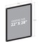 Azar Displays Black Window Sign Holder Frame with Suction Cups 22in x 28in 106699-BLK - alternate 5