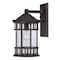 Homeroots Matte Black Canister Wall Light 398518 - alternate 4