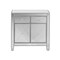 Homeroots Glamorous Mirrored Bling Two Door Storage Accent Cabinet 401709 - alternate 6