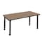 Regency Kee Height Adjustable Mobile Classroom Activity Table, 42 in W, 24 in L, Noble Oak MT4224NOAPCBK - alternate 4